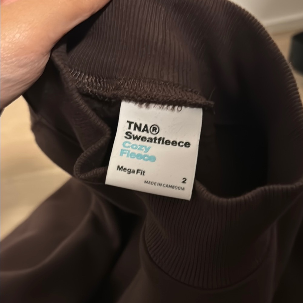 TNA Chocolate Sweatfleece Mega Fit Hoodie